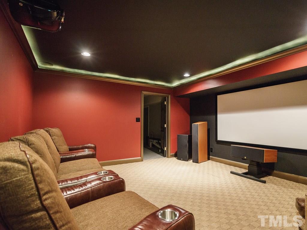 3116 Eton Road Raleigh, NC 27608 - Photo 22 of 25 a projector room with furniture