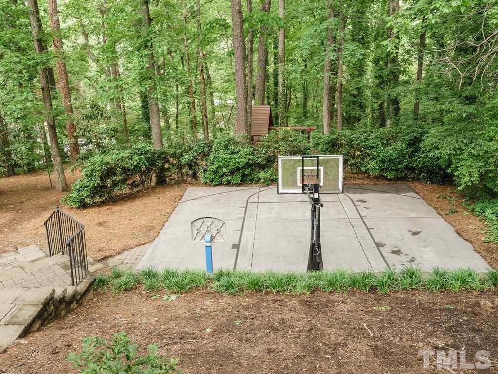 3116 Eton Road Raleigh, NC 27608 - Photo 25 of 25 a view of a yard with plants and large trees