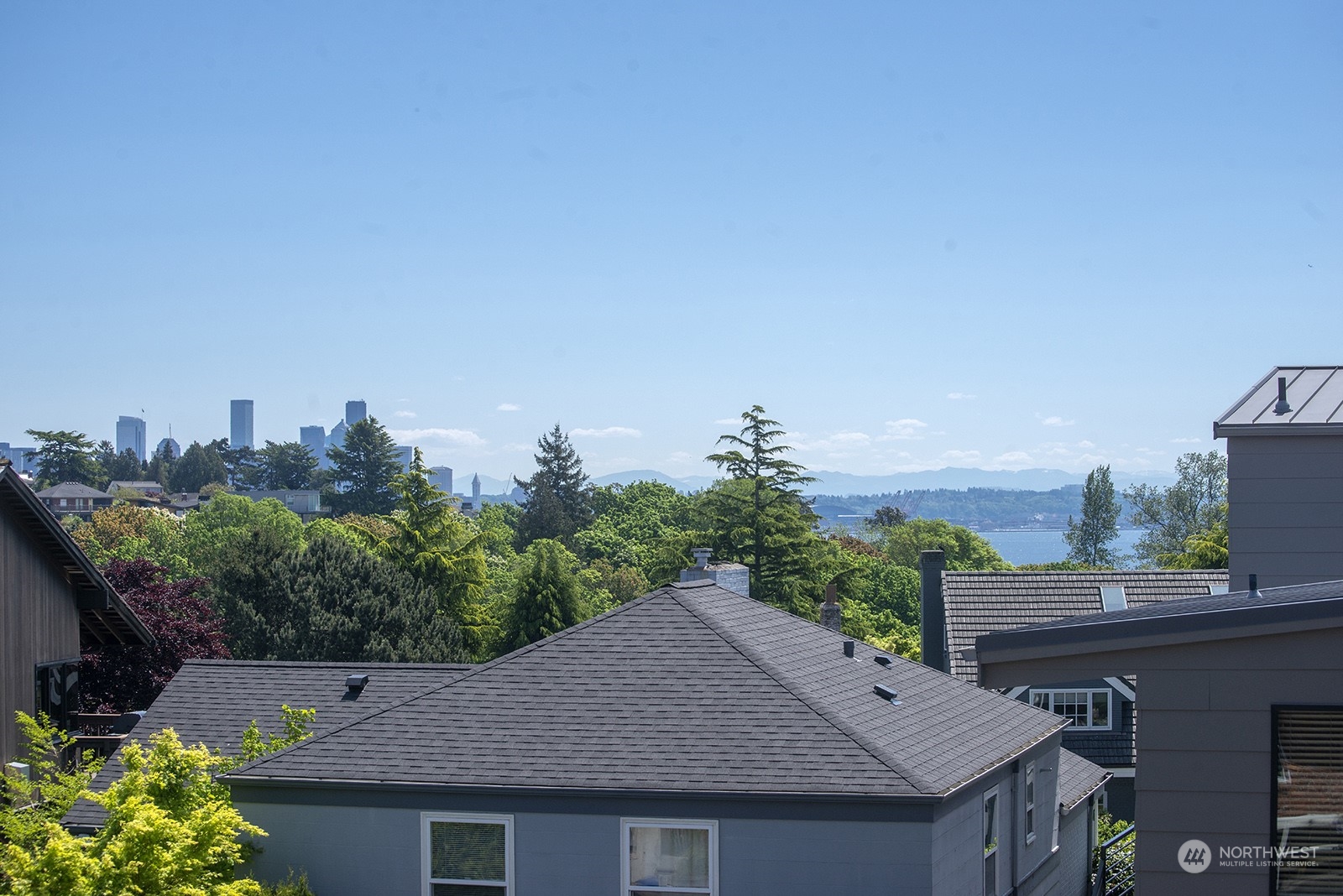 3513 West Howe Street Seattle, WA 98199 - Photo 37 of 39 a aerial view of a house with a yard and potted plants