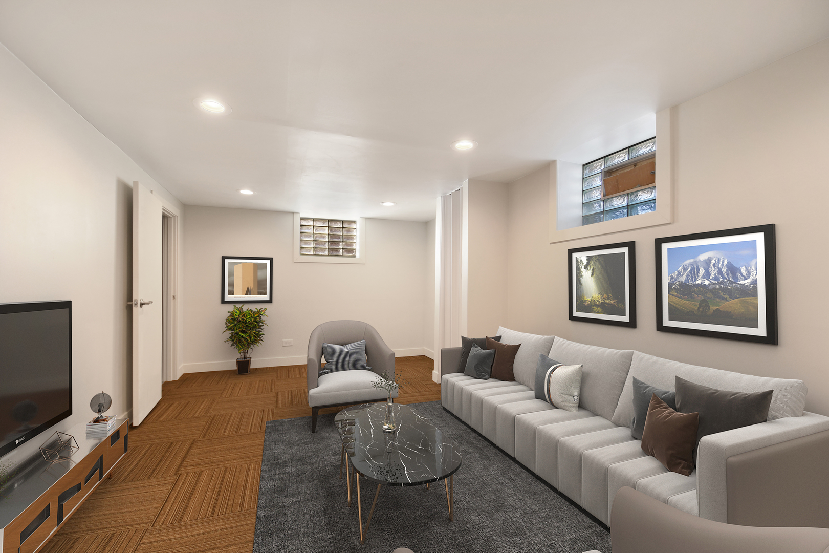 10313 South Church Street Chicago, IL 60643 - Photo 21 of 27 a living room with furniture and a flat screen tv