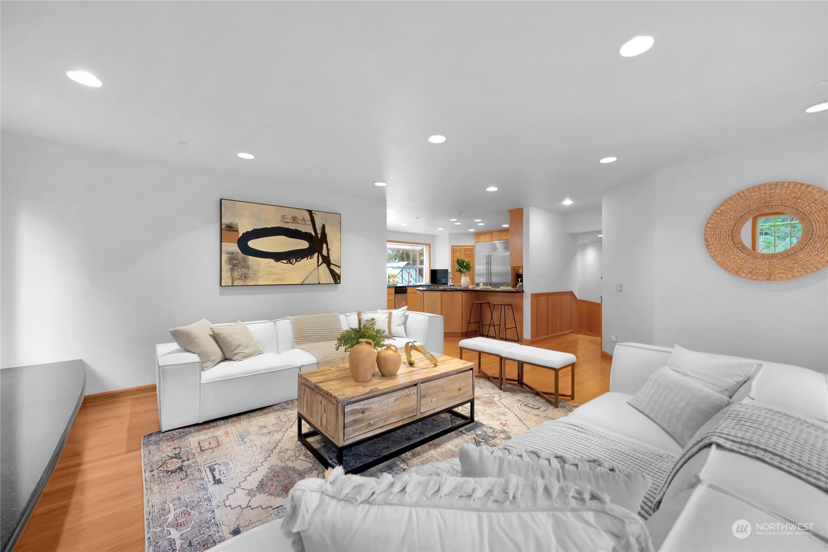 33233 Northeast 70th Street Carnation, WA 98014 - Photo 3 of 30 a living room with furniture and a wooden floor