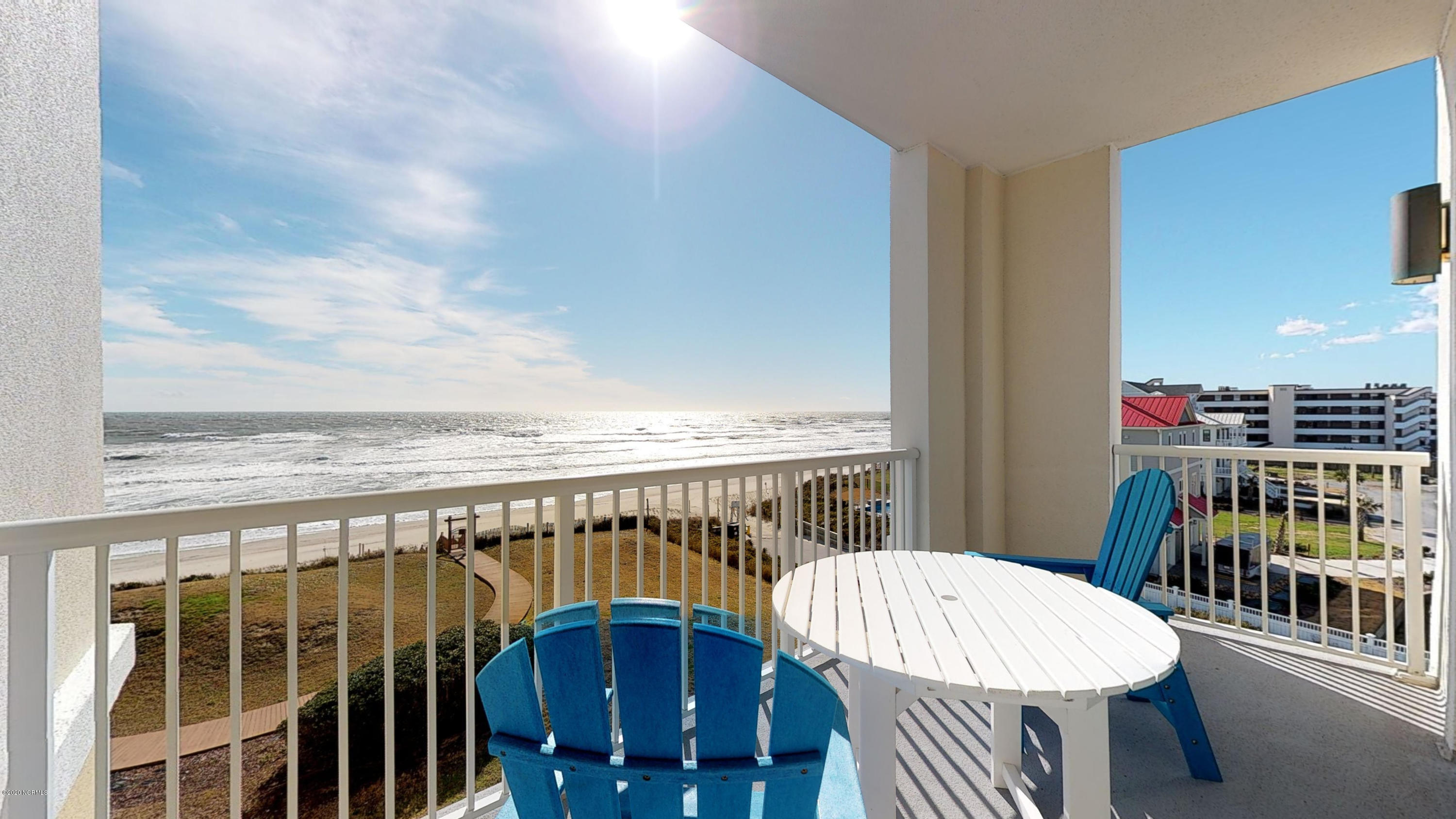 1435 Salter Path Road, Unit M3 Indian Beach, NC 28512 - Photo 9 of 40 Oceanfront Balcony