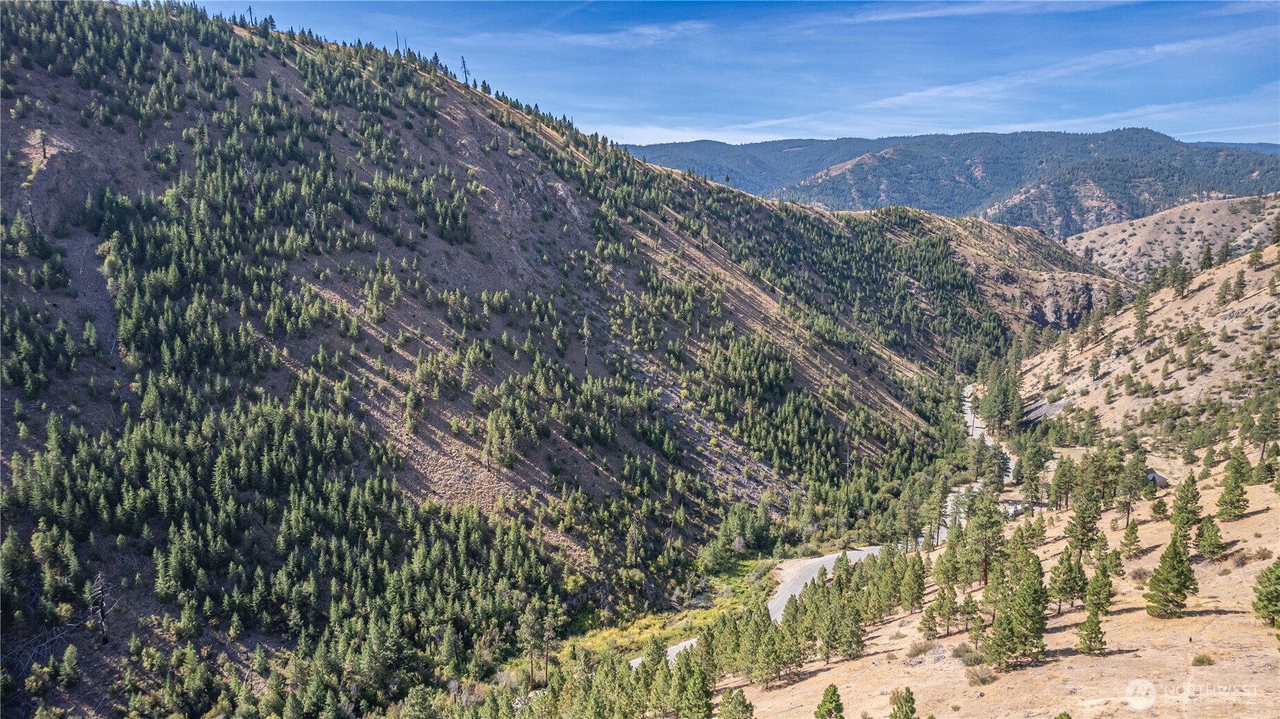 10558 Mud Creek Road Entiat, WA 98822 - Photo 17 of 23 a view of a dry yard with mountains in the background