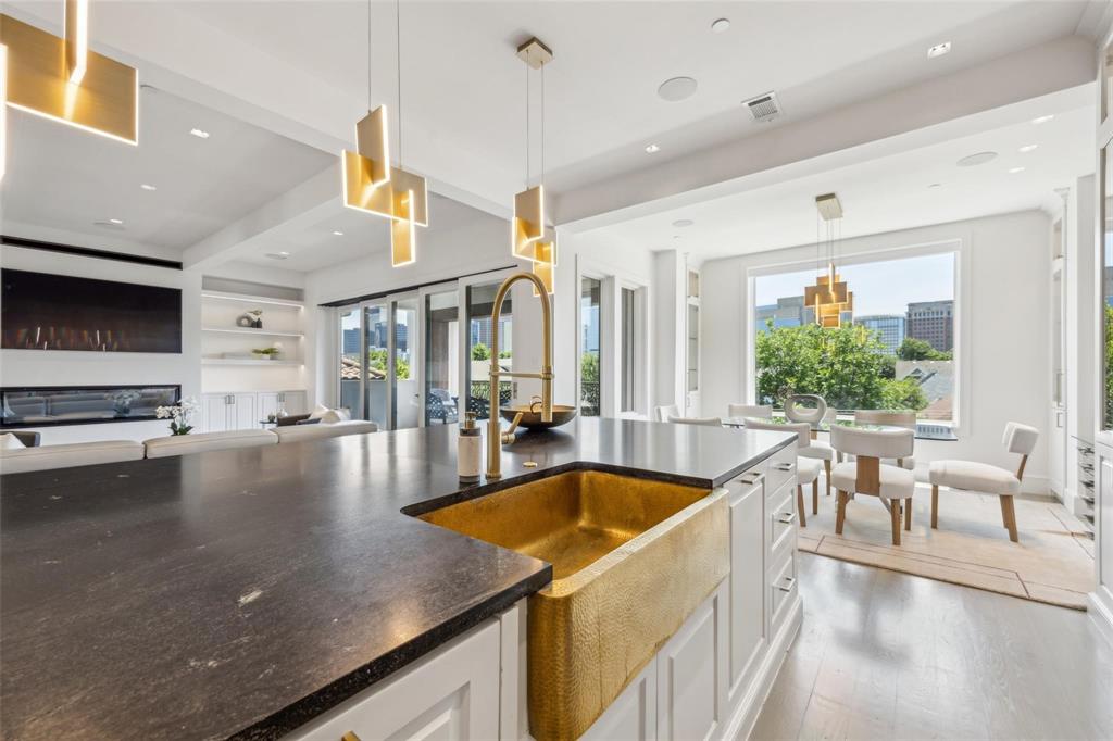 2210 Boll Street Dallas, TX 75204 - Photo 18 of 30 a view of a living room and chandelier