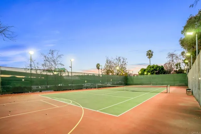 a view of a tennis court