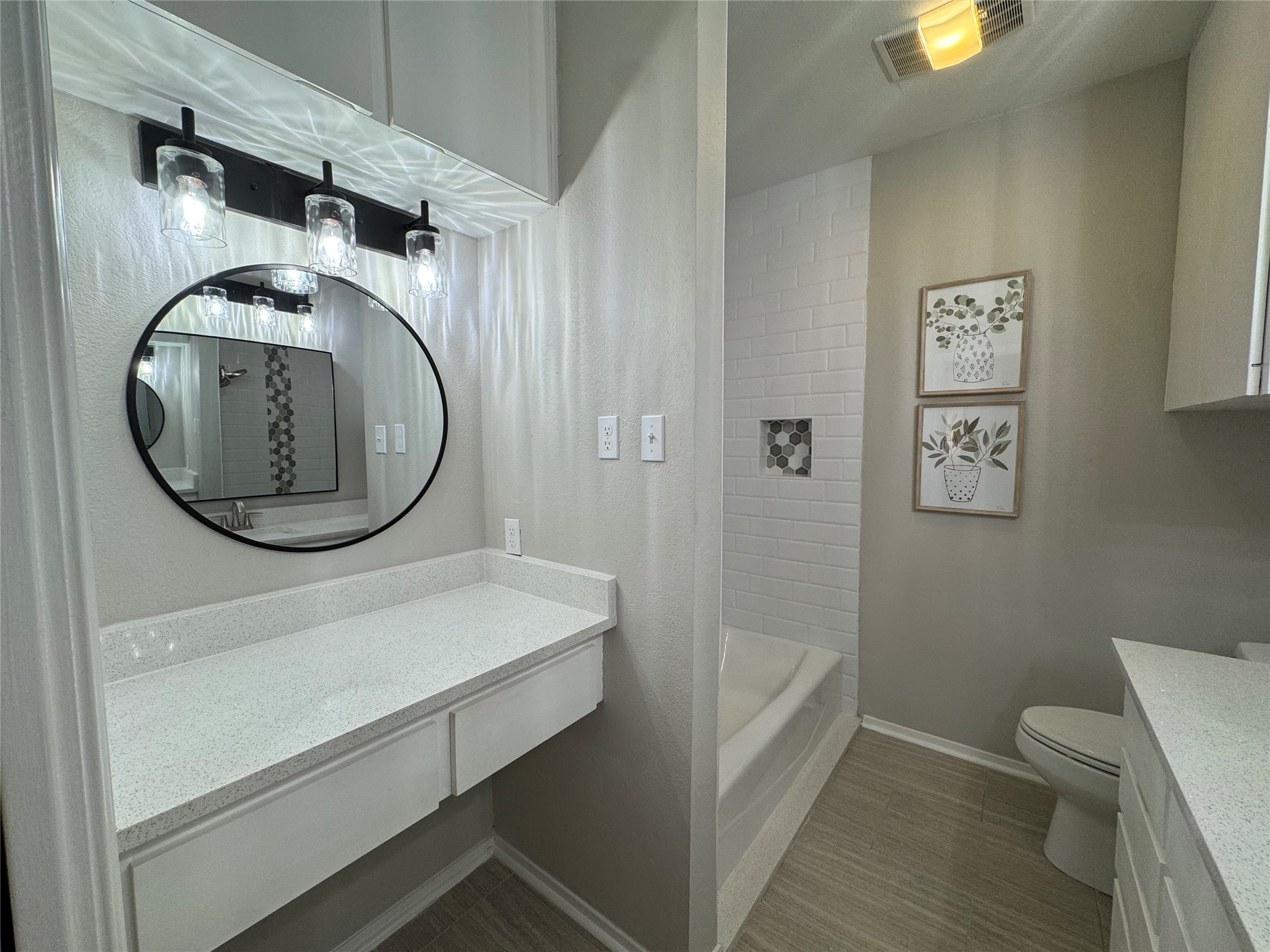 3809 Spicewood Springs Road, Unit 137 Austin, TX 78759 - Photo 20 of 34 Extra vanity/make-up area is a perfect well lit bonus!