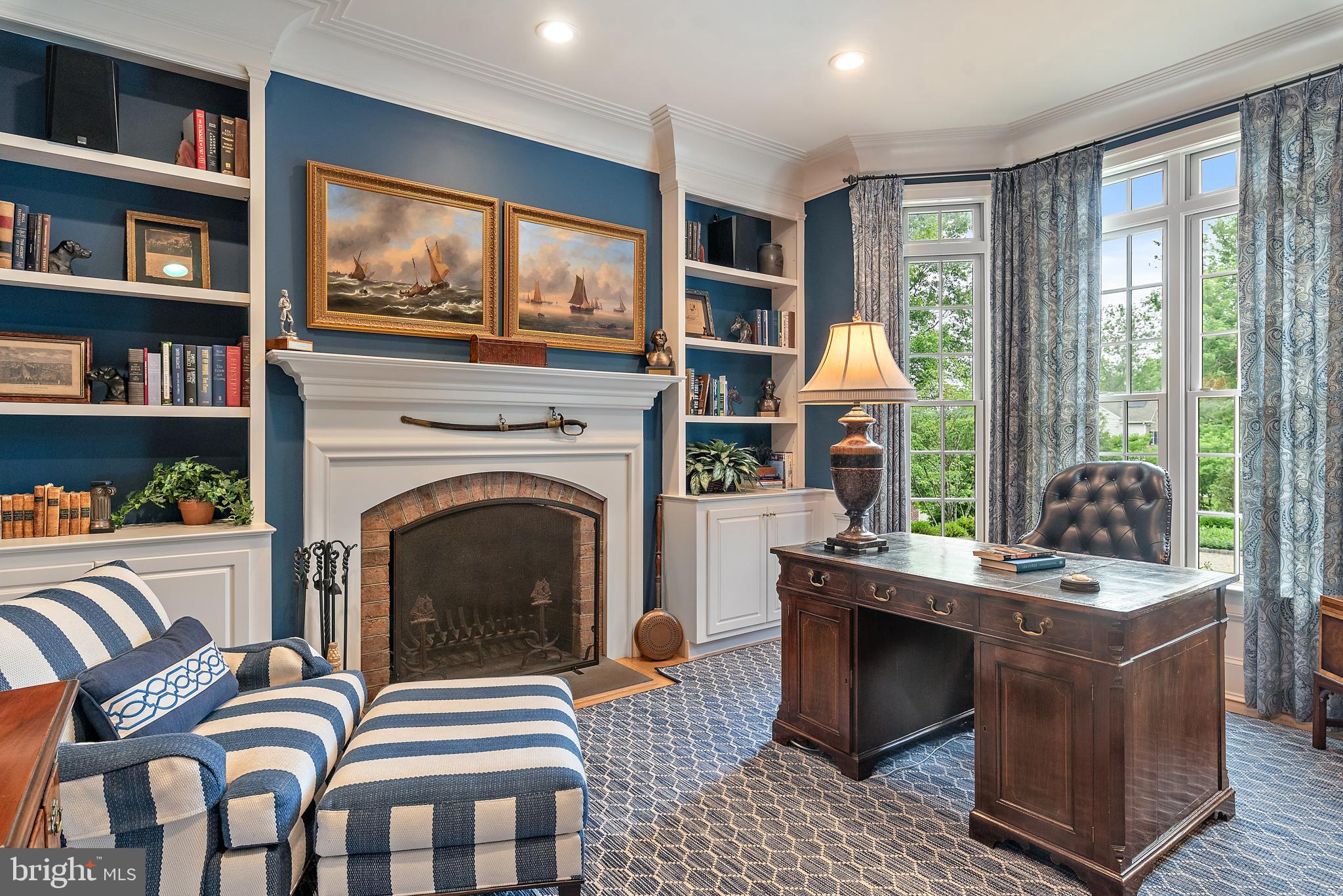 1556 Widows Mite Road Edgewater, MD 21037 - Photo 11 of 20 Office/study with wood burning fireplace
