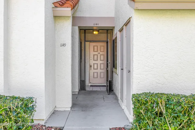 a view of a entryway door of the house