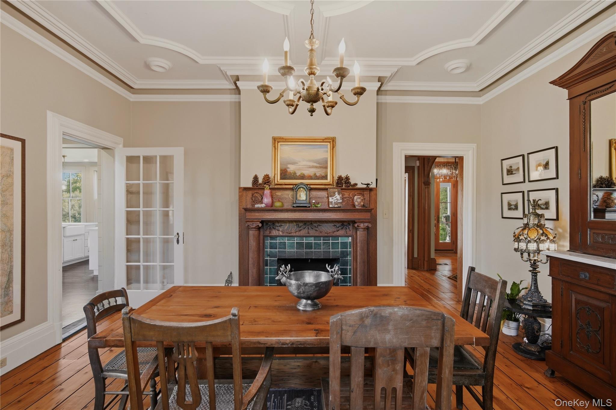 37 Paulding Avenue Cold Spring, NY 10516 - Photo 9 of 39 With beautifully restored plaster tray ceiling and original chandelier. Access to entrance foyer and kitchen