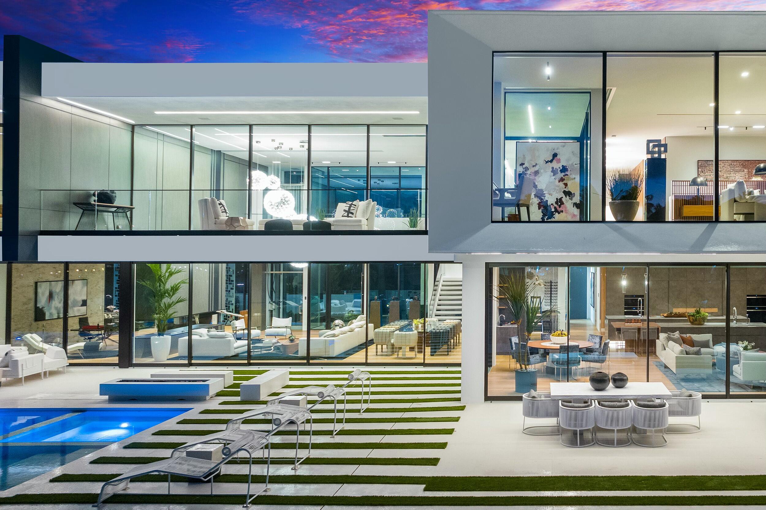 2633 Spanish River Road Boca Raton, FL 33432 - Photo 7 of 66 Twilight exterior rear