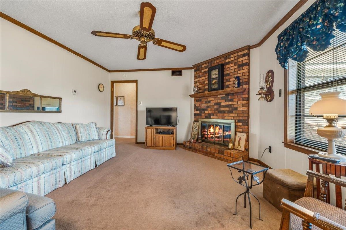 6824 Dawnhill Road Bartlett, TN 38135 - Photo 31 of 31 a living room with furniture and a fireplace