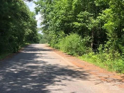a view of a street with a trees