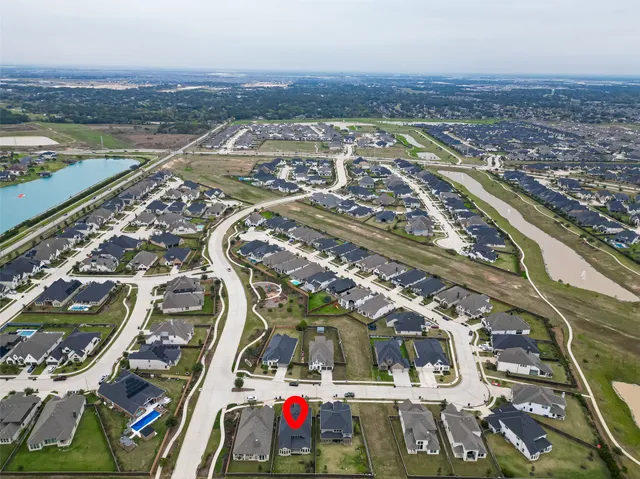 an aerial view of a city