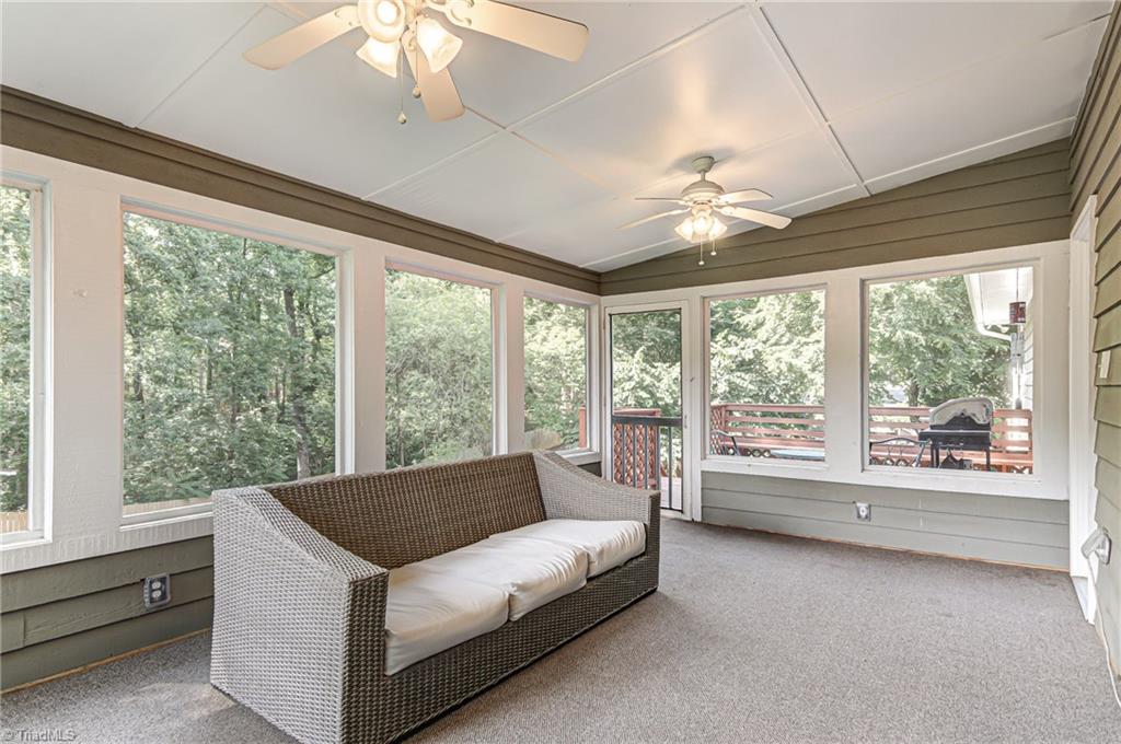 6135 Styers Ferry Road Clemmons, NC 27012 - Photo 13 of 29 Spacious screened porch living