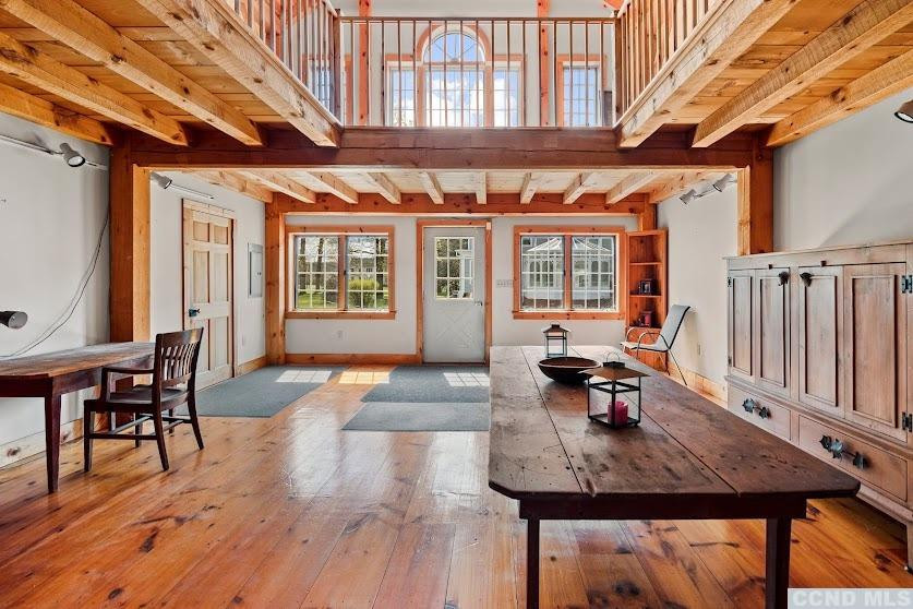 46 Broad Street Kinderhook, NY 12106 - Photo 35 of 44 a view of a dining room with furniture window and wooden floor