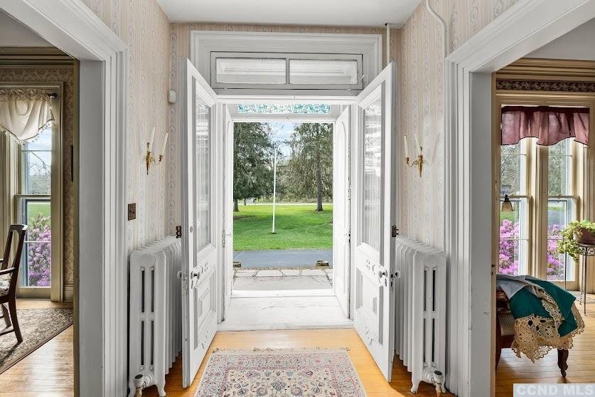 46 Broad Street Kinderhook, NY 12106 - Photo 8 of 44 a view of a hallway with a outdoor space