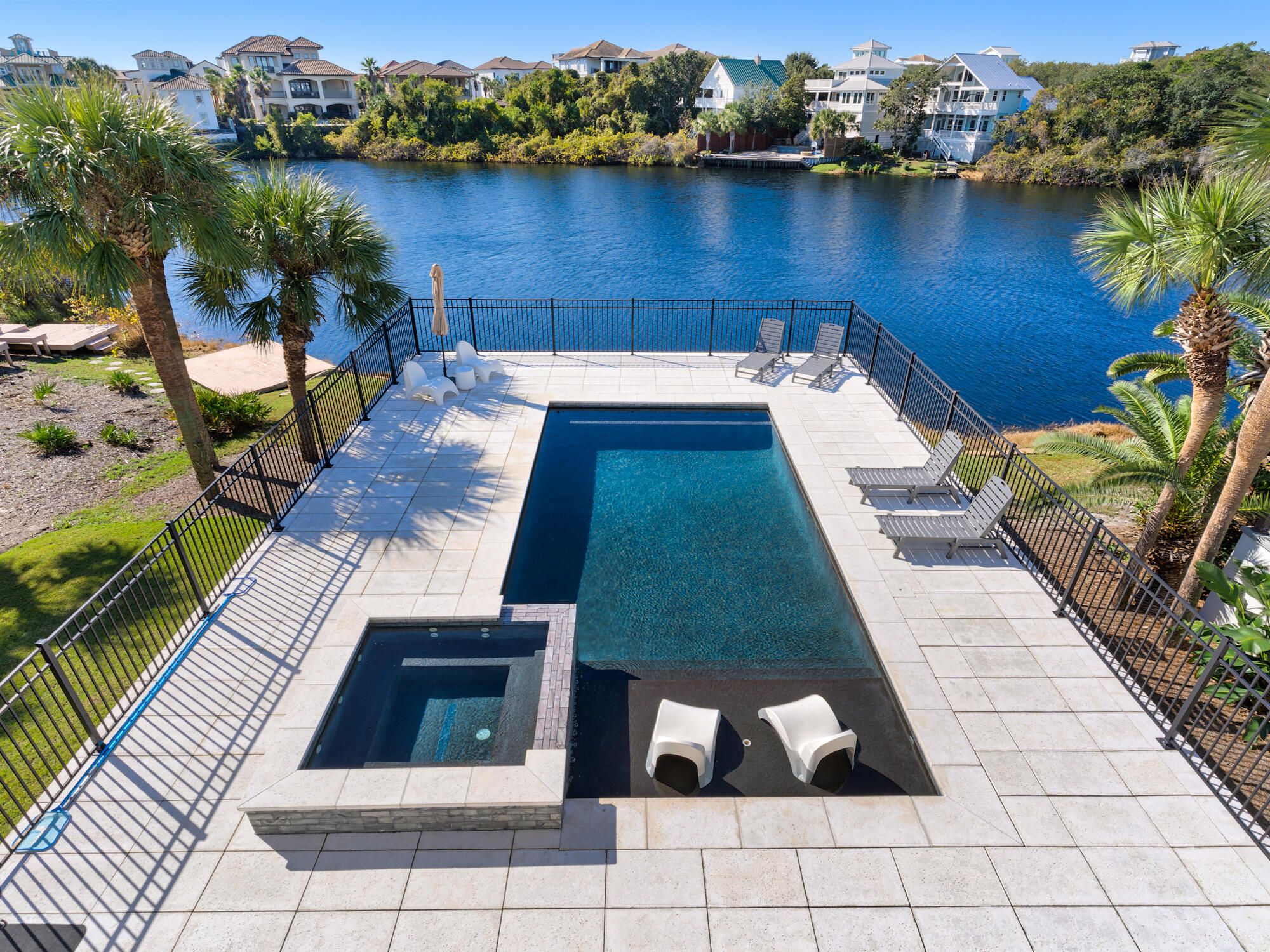 4626 Sunset Pointe Destin, FL 32541 - Photo 1 of 7 an aerial view of a house with swimming pool and outdoor seating