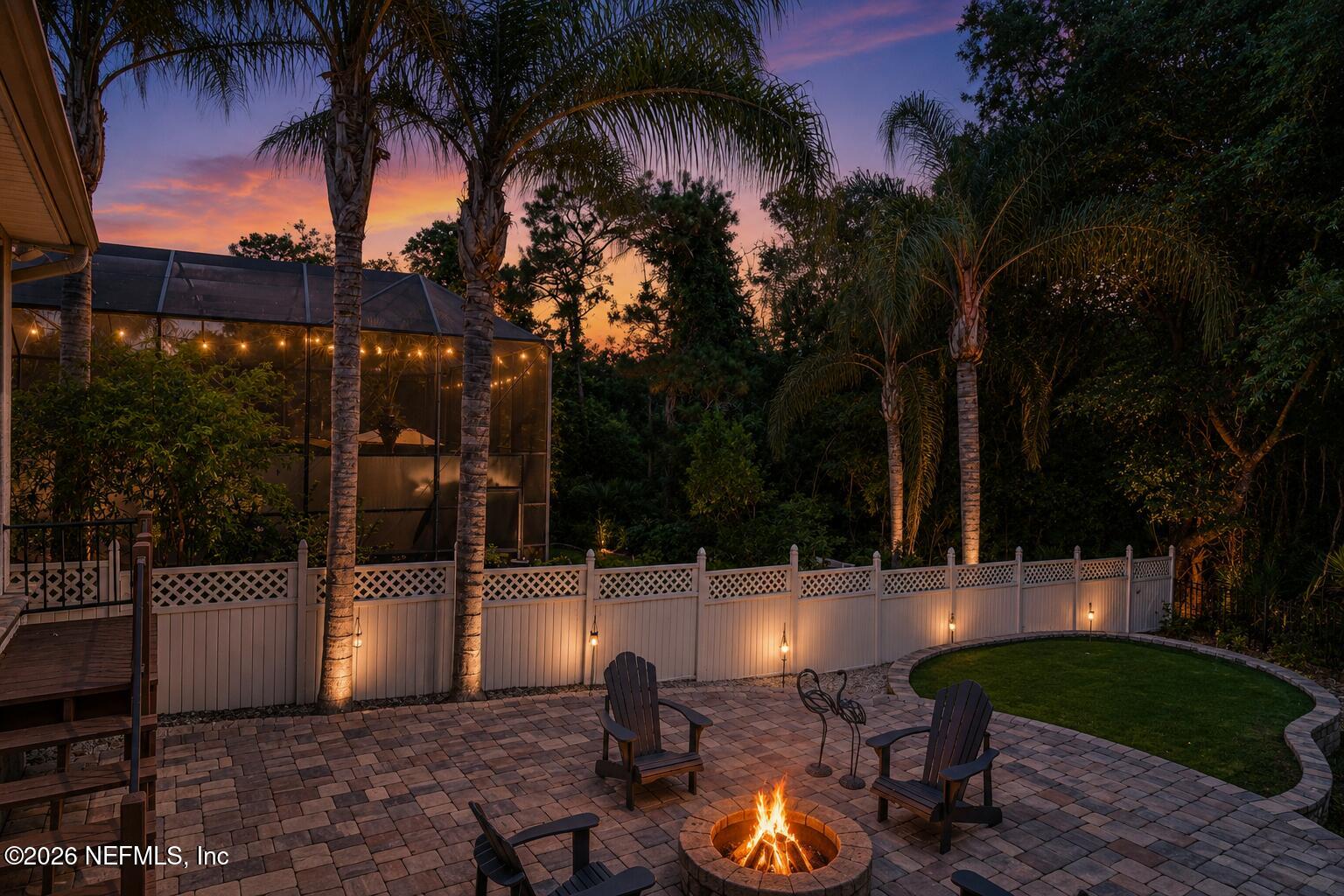 828 Riley Lane St. Augustine, FL 32095 - Photo 5 of 37 Large Patio - Firepit