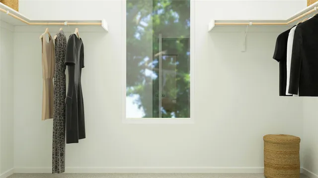 a view of walk in closet