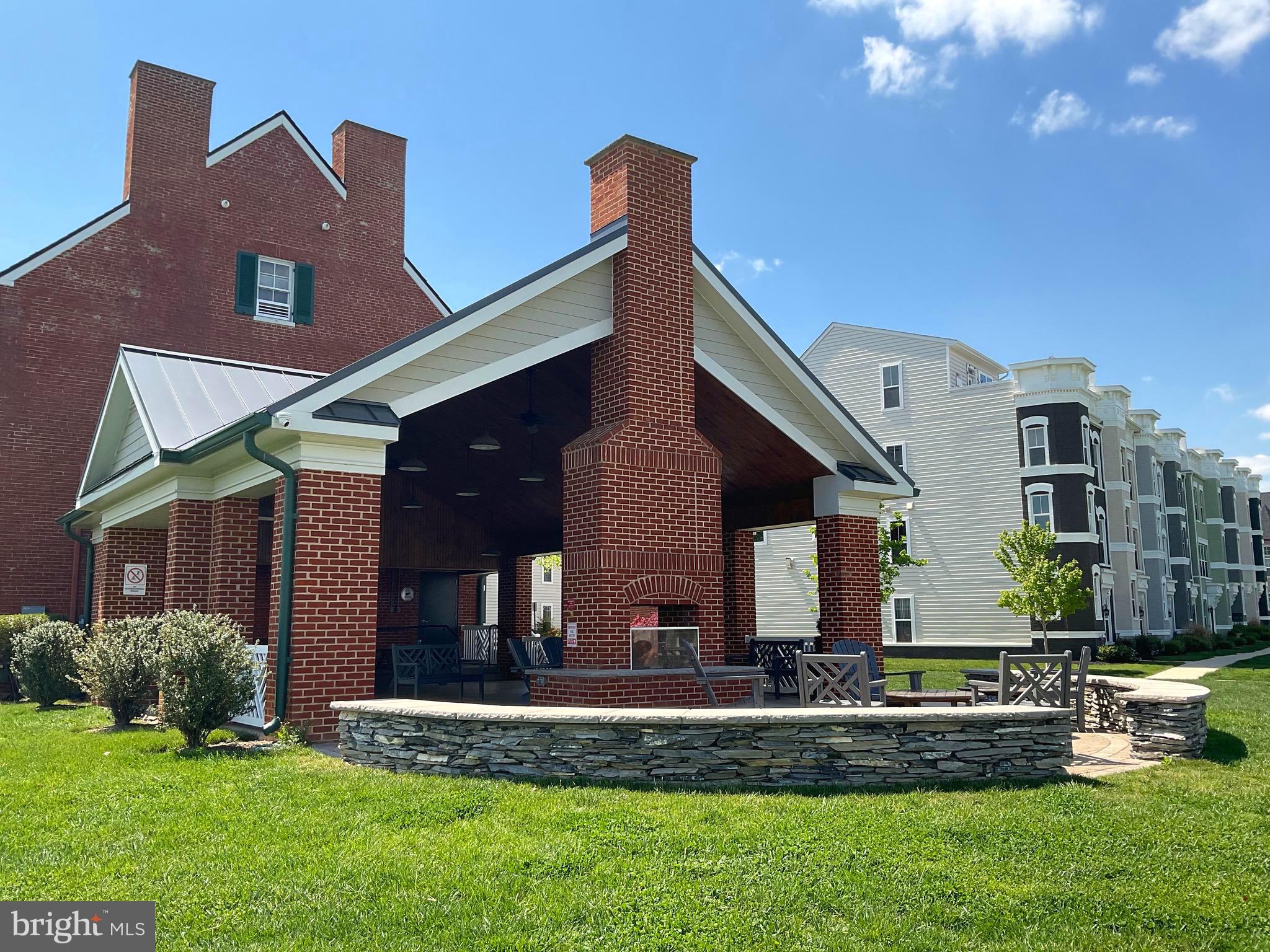 650 Blandwood Road Frederick, MD 21701 - Photo 14 of 14 Clubhouse Patio & Fireplace