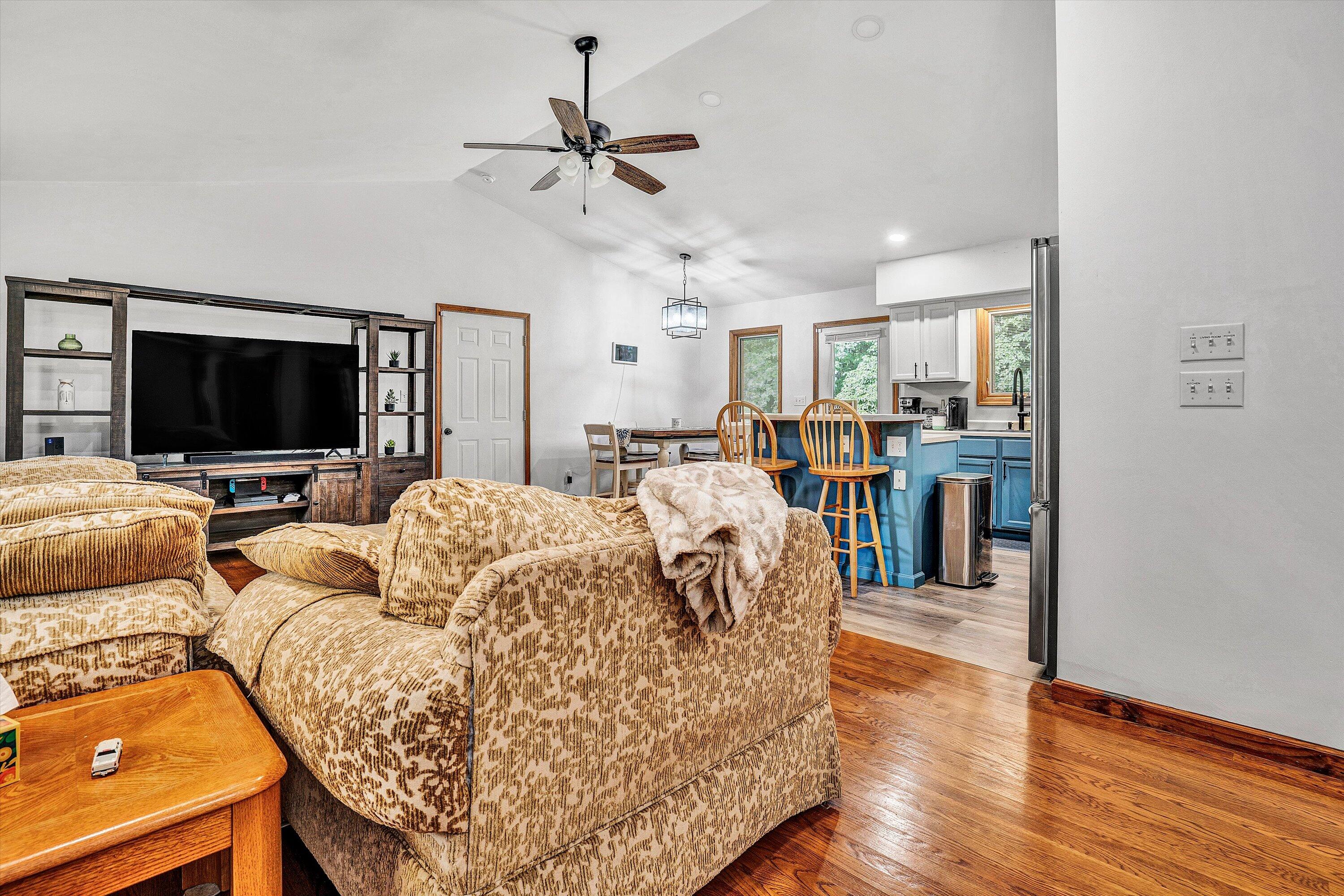489 Monty Road Boones Mill, VA 24065 - Photo 8 of 55 Living Room, Kitchen, Dining Area