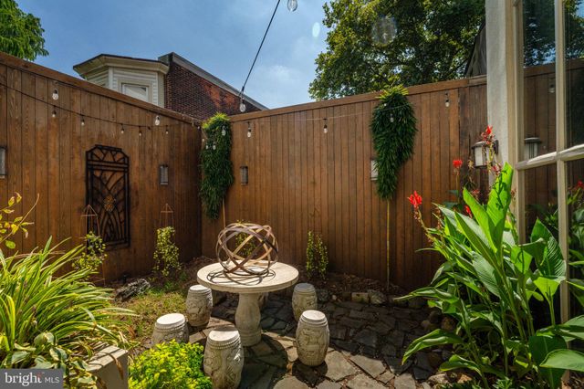 a view of a glass door