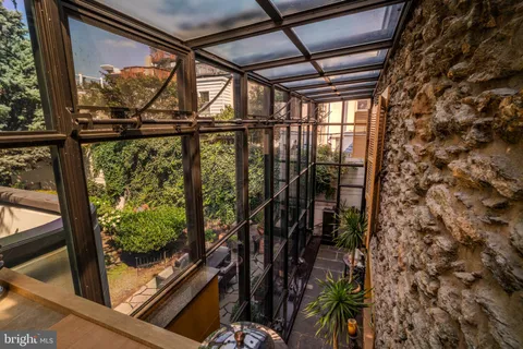 an aerial view of multiple houses