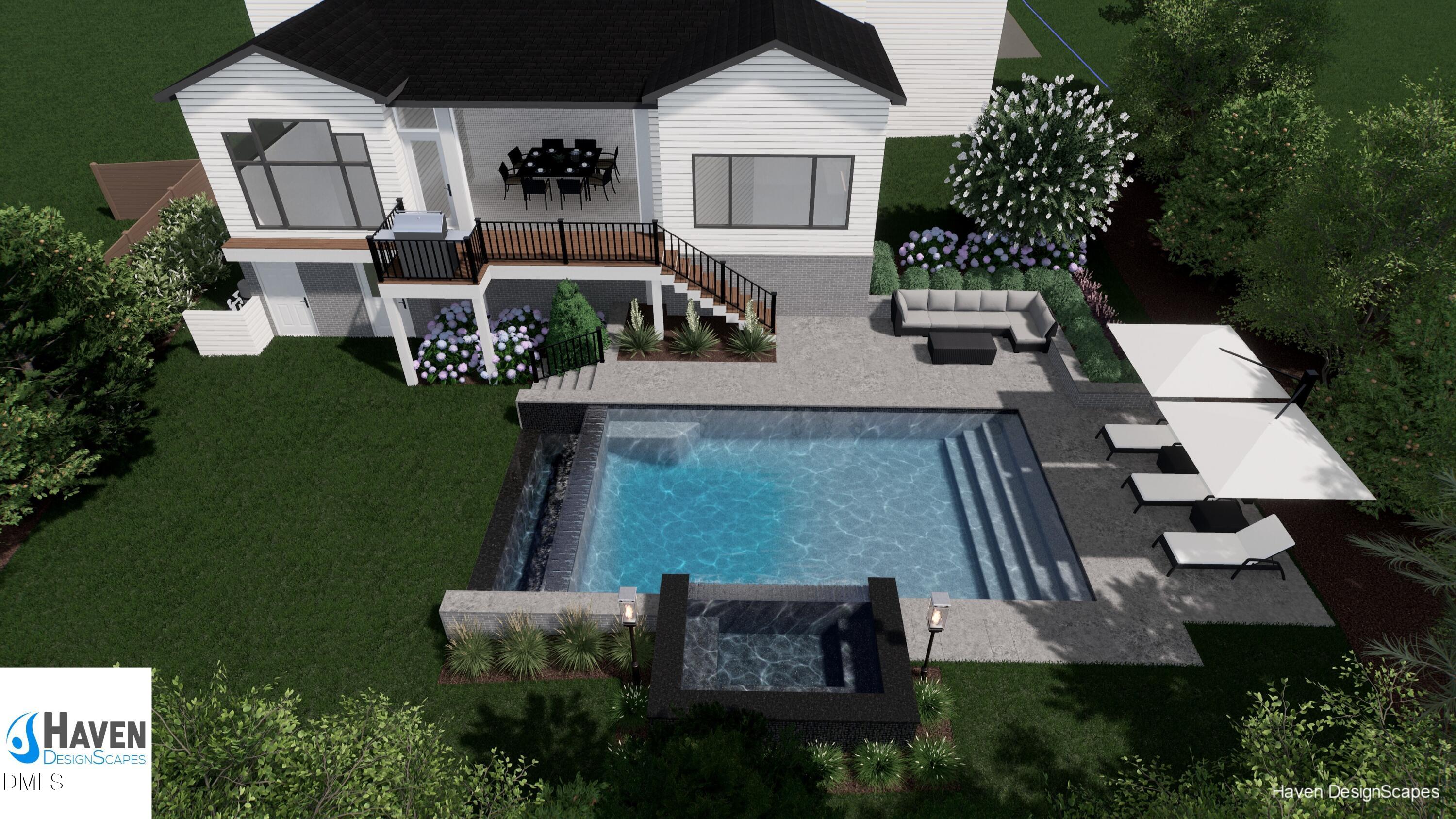 4119 Rockingham Drive Raleigh, NC 27609 - Photo 3 of 20 Rockingham Pool rendering 1
