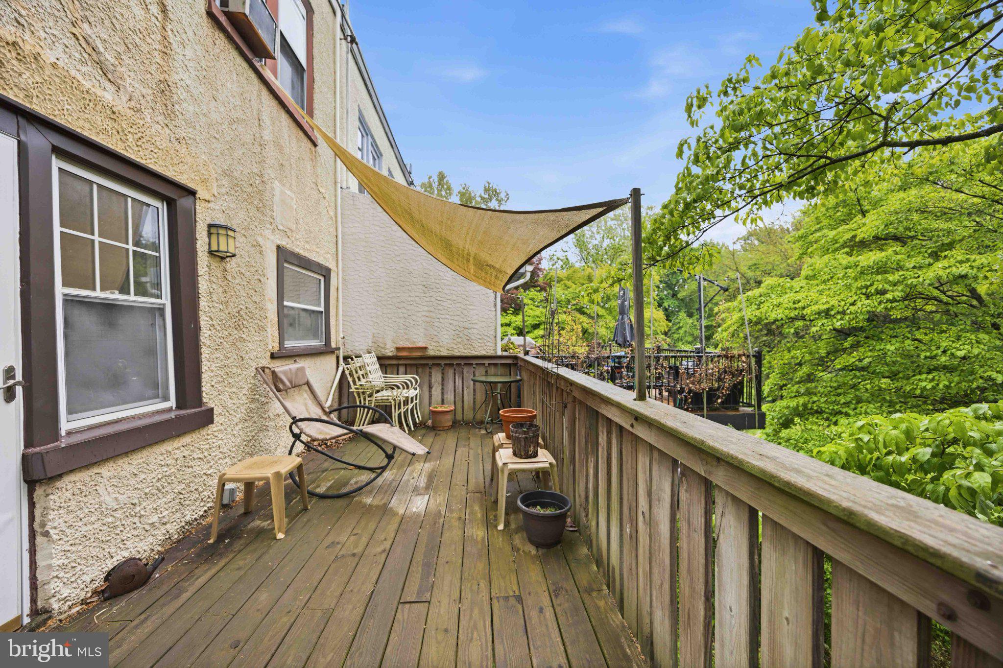 378 Church Road Elkins Park, PA 19027 - Photo 25 of 29 Serene deck with lush green views.
