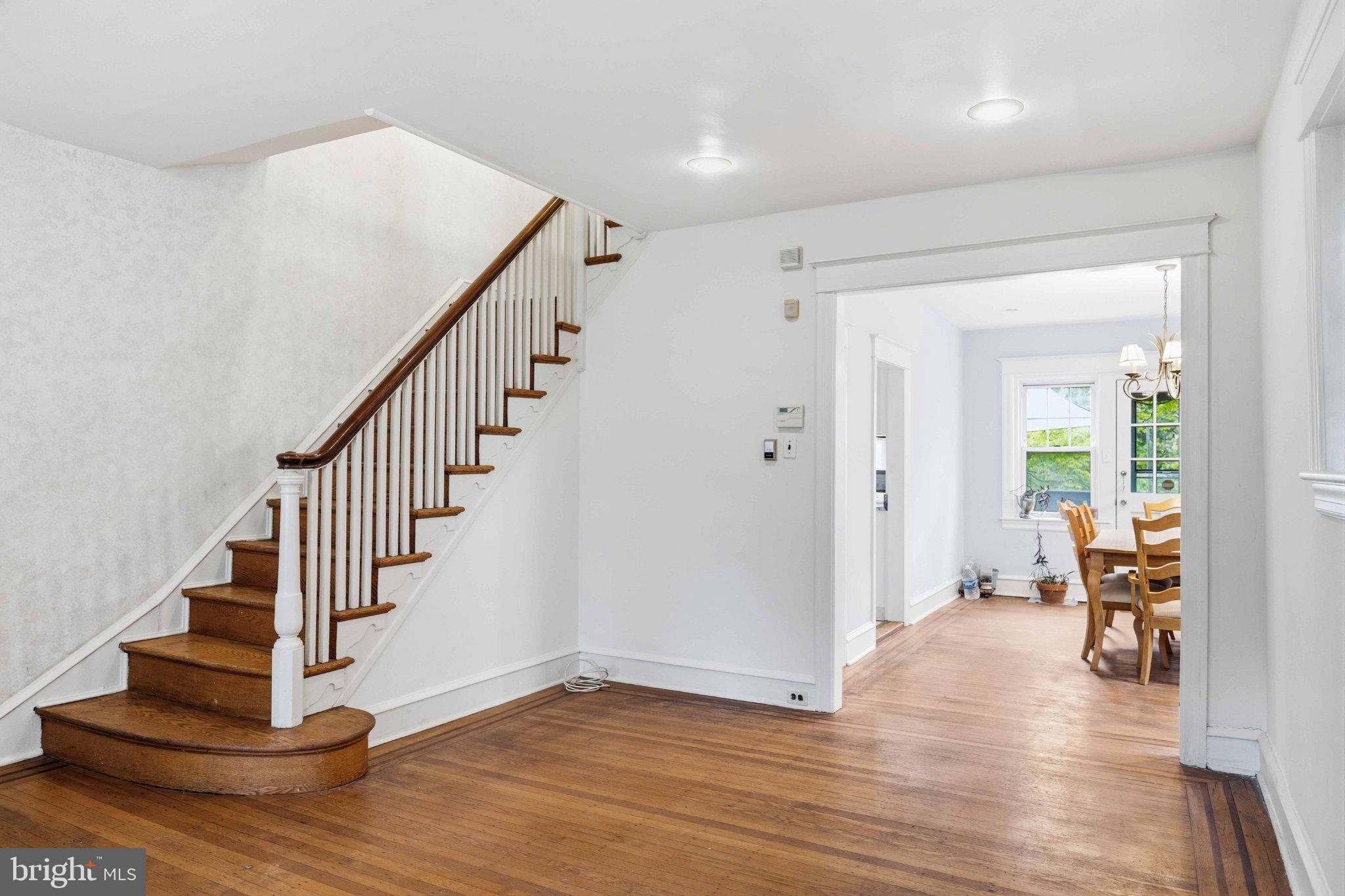 378 Church Road Elkins Park, PA 19027 - Photo 7 of 29 Living room with hardwood floors & classic charm.