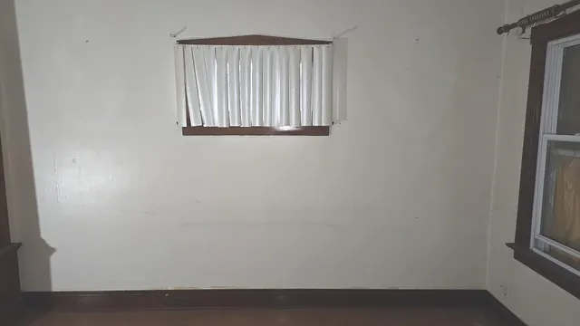 a close up view of door