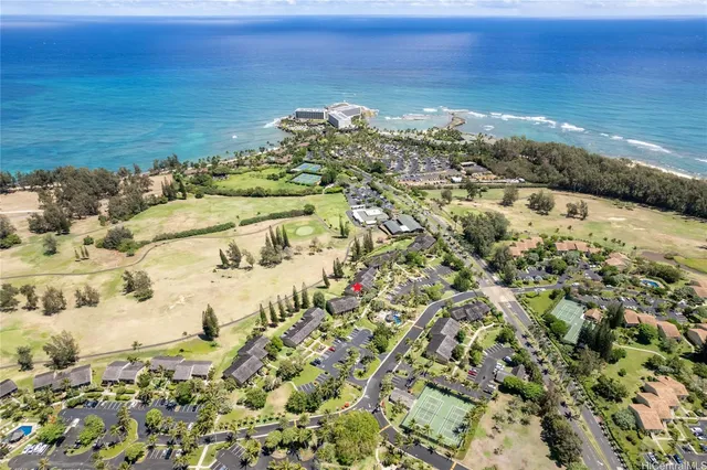 a view of a lake with a yard