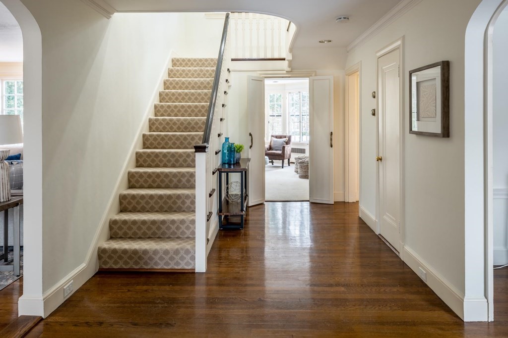 111 Hammondswood Road Newton, MA 02467 - Photo 2 of 15 a view of an entryway with wooden floor