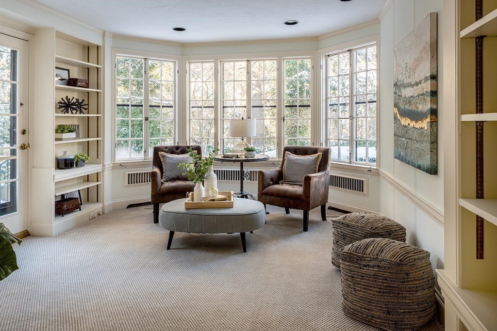 111 Hammondswood Road Newton, MA 02467 - Photo 6 of 15 a living room with furniture and a large window