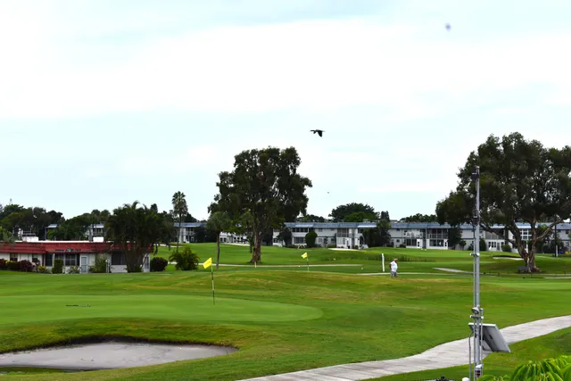 a view of a golf course