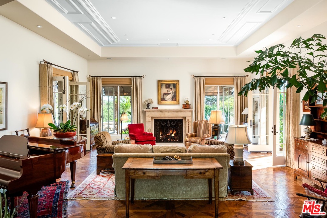 2838 East Valley Road Santa Barbara, CA 93108 - Photo 5 of 28 a living room with furniture and a fireplace