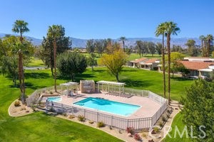 40657 Preston Trail Palm Desert, CA 92211 - Photo 37 of 46 a view of a fountain with a yard