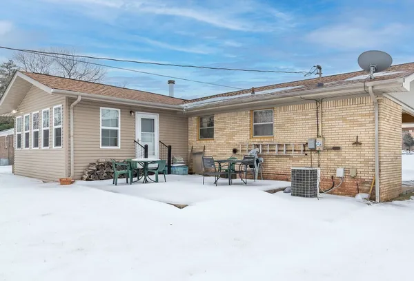 a view of a house with a patio