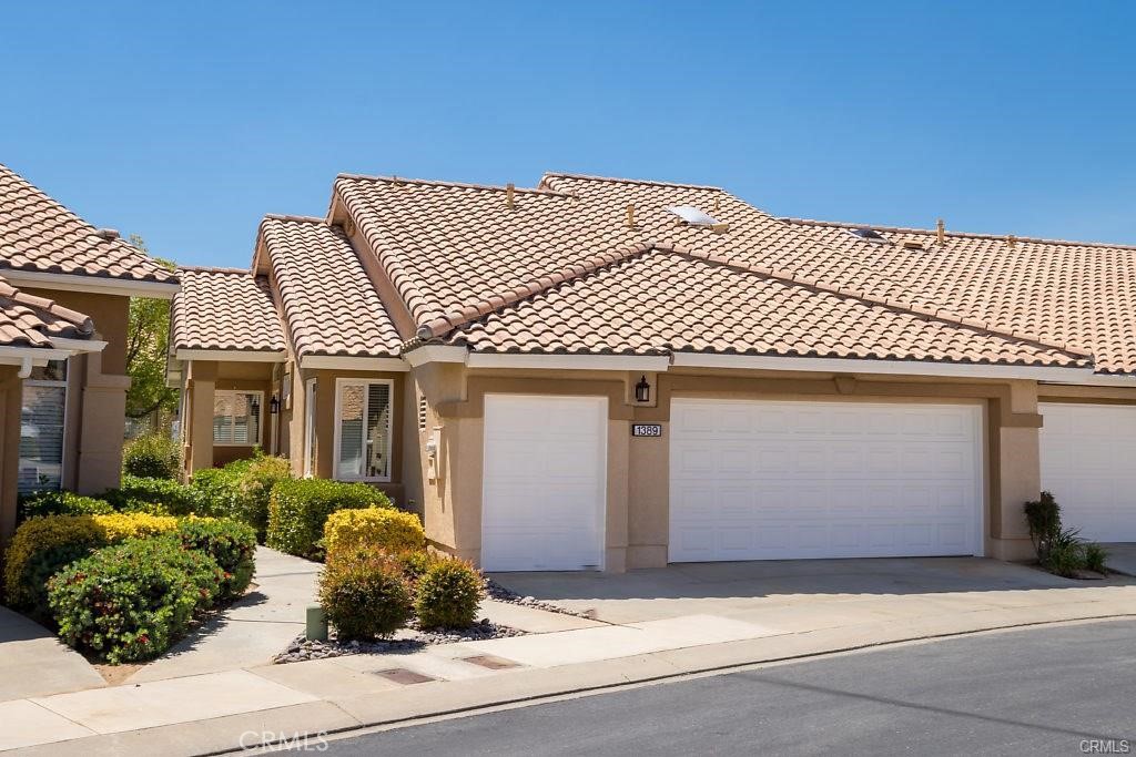 a front view of a house