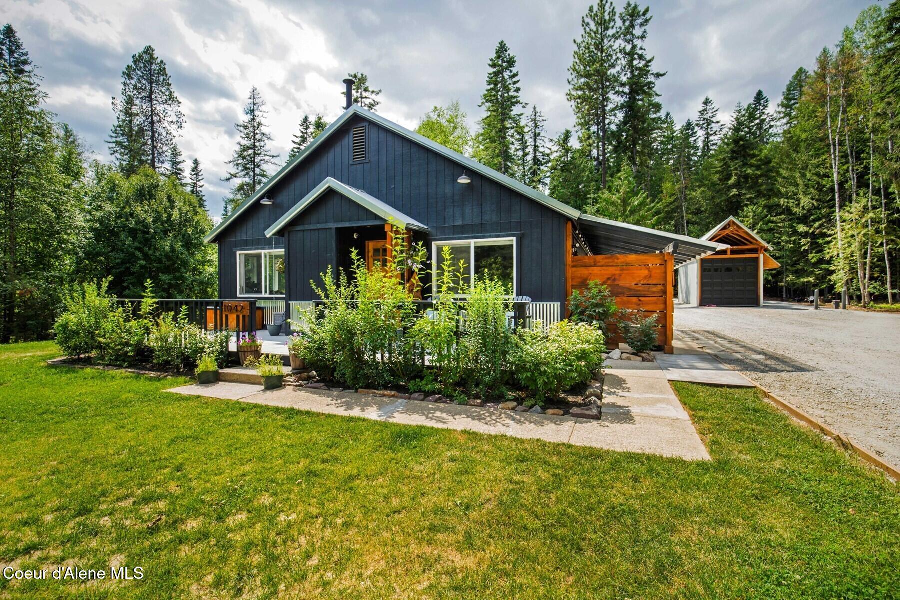 1042 North Wrenco Road Sandpoint, ID 83864 - Photo 26 of 41 Front Lawn with Sprinkler System