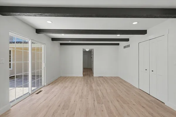 a view of an empty room