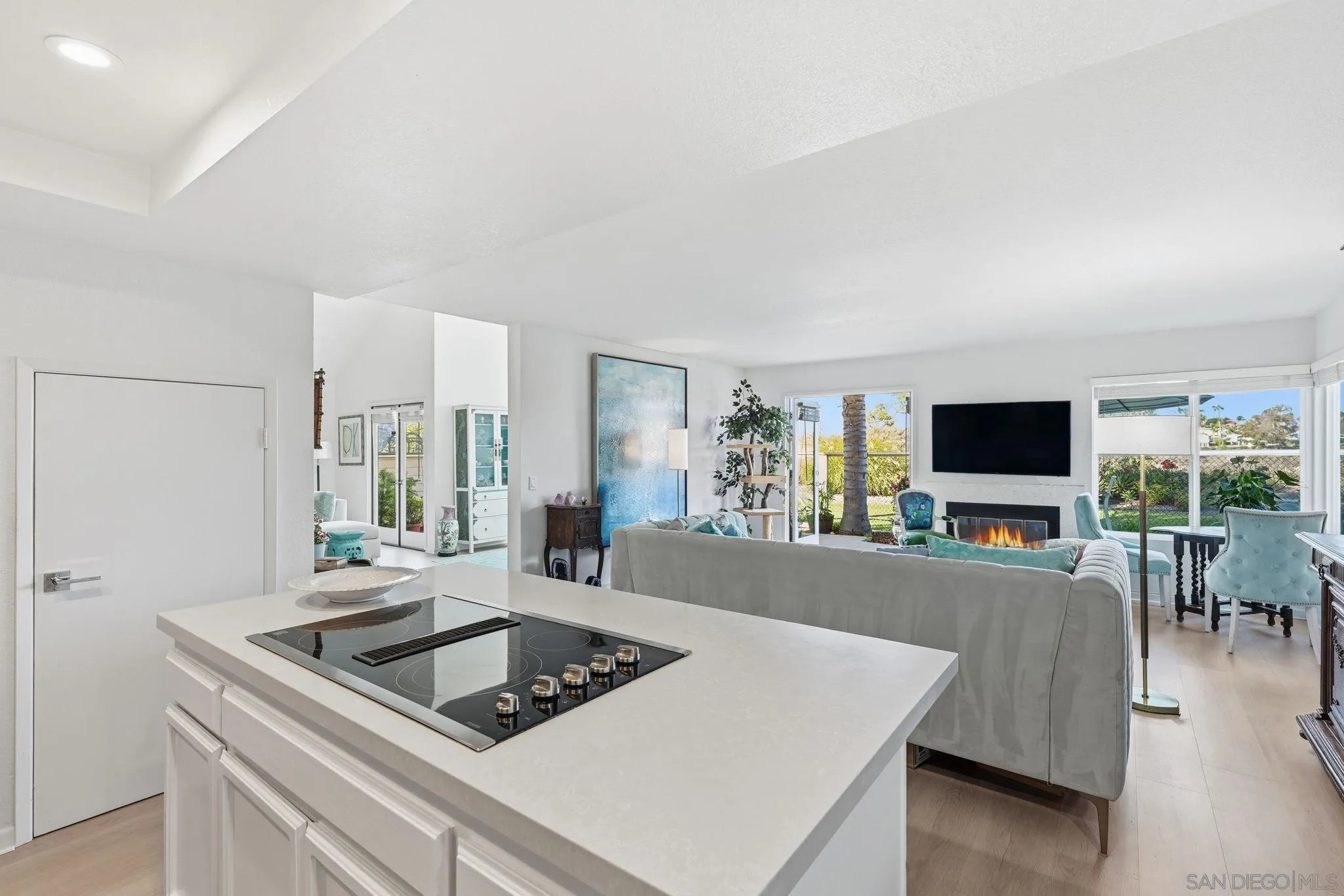 3626 Lorimer Lane Encinitas, CA 92024 - Photo 23 of 62 a living room with furniture and a flat screen tv