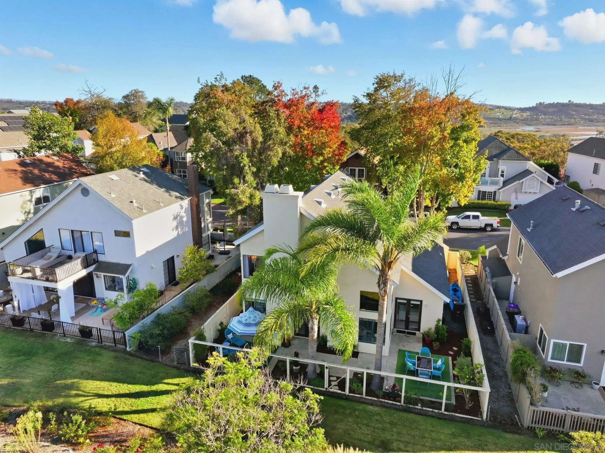 3626 Lorimer Lane Encinitas, CA 92024 - Photo 56 of 62 a aerial view of a house with a yard