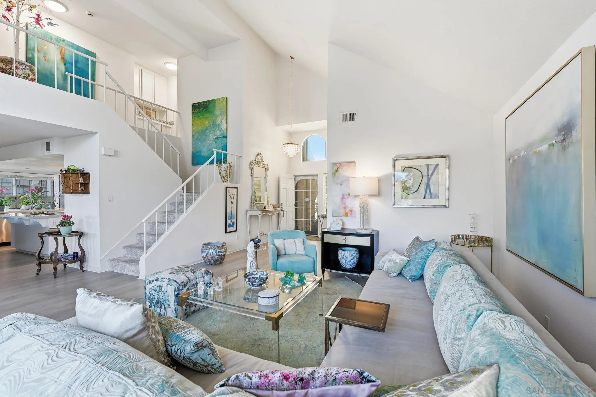 3626 Lorimer Lane Encinitas, CA 92024 - Photo 10 of 62 a living room with furniture or couch and a wooden floor