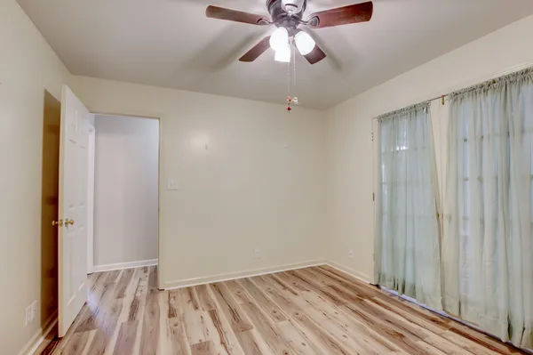 a view of livingroom with hardwood floor and window
