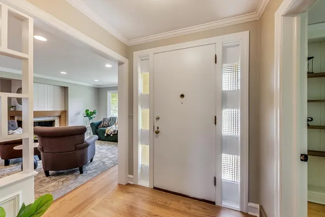 a view of living room and couch