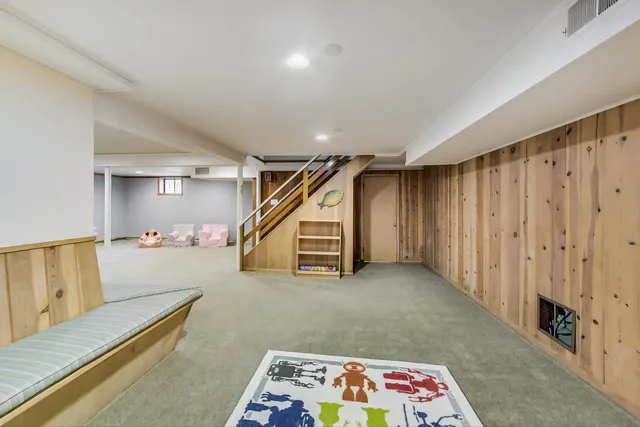 a view of backyard with swimming pool