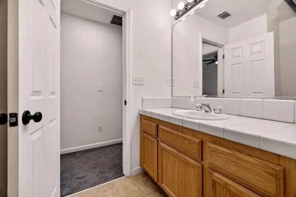 a house view with a backyard space