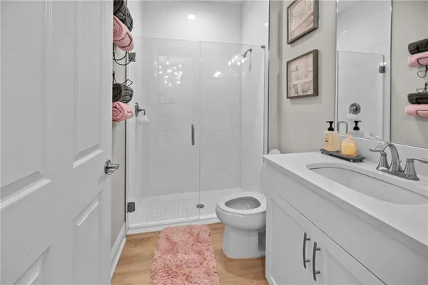 a building outdoor space with patio furniture