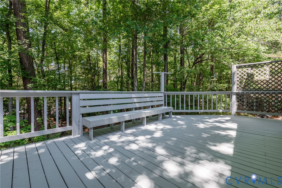4618 Five Springs Road Midlothian, VA 23112 - Photo 39 of 43 Rear Deck with a built in bench.